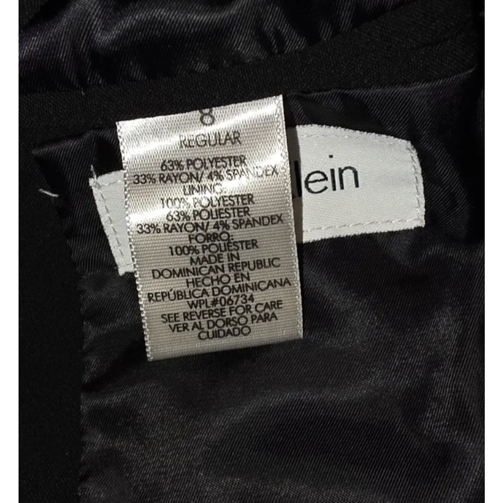 Calvin Klein Boys Black Blazer Suit Jacket Size 8 Dress Coat Formal Wedding